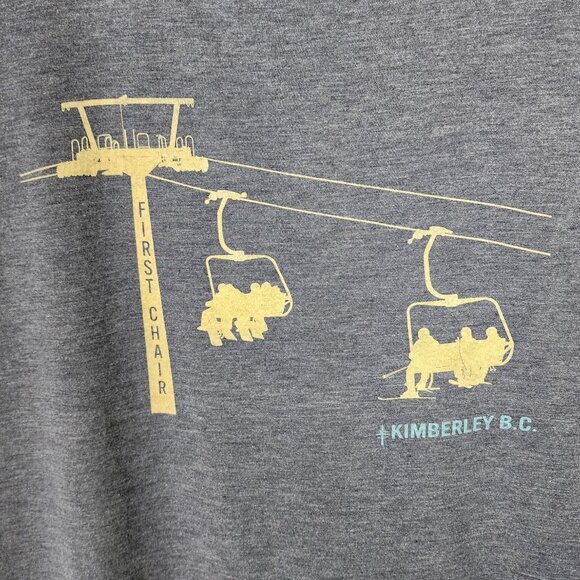 Arrow & Axe Ski Lift Bamboo Blend Crewneck Graphic T-Shirt - Picture 2 of 5